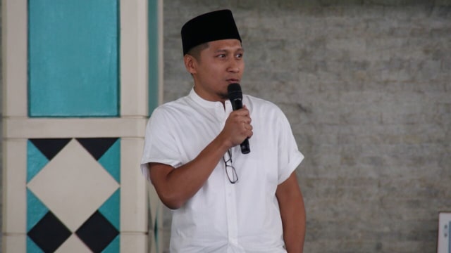 Arie Untung saat memberikan sambutan (Foto: Garin Gustavian Irawan/kumpran)