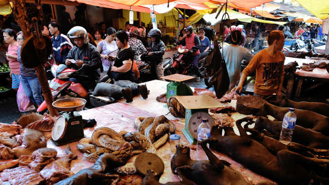 Pasar Tomohon (Foto: AFP PHOTO / Bay Ismoyo)