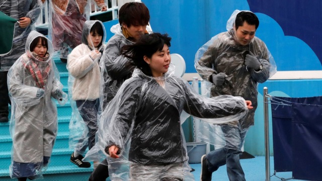 Warga Tokyo latihan hadapi serangan Korut