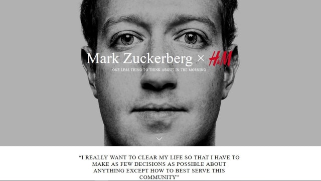 Mark Zuckerberg for H&M (Foto: Dok.markforhm.com)