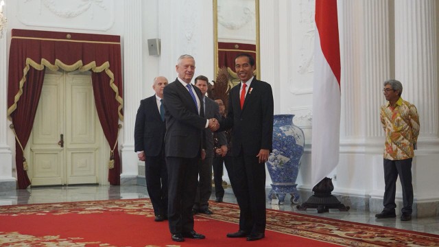 Presiden Jokowi Menerima Menteri Pertahanan AS (Foto: Yudhistira Amran Saleh/kumparan)