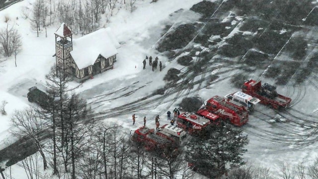 Longsor di Jepang (Foto: AFP/Jiji Press)