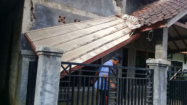 Kerusakan di Bogor akibat gempa banten (Foto: Dok Polres Bogor)