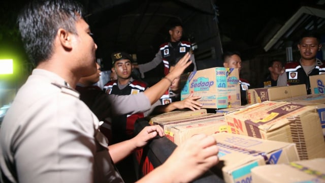 Polres Bogor mengirimkan bantuan korban gempa (Foto: dok Polres Bogor)