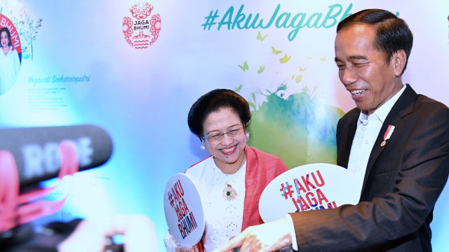 Presiden Jokowi di HUT ke-71 Megawati  (Foto: Dok. Biro Pers)