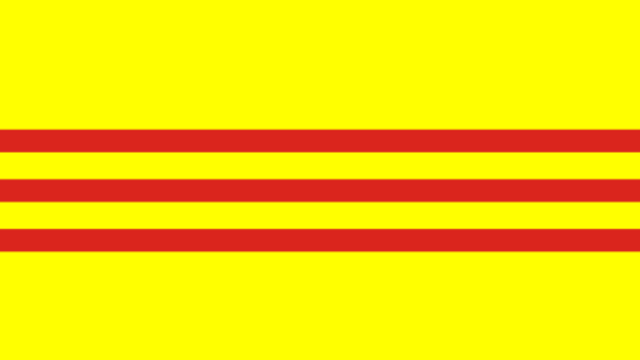 Bendera Vietnam Selatan (Foto: Dok. Wikimedia Commons)