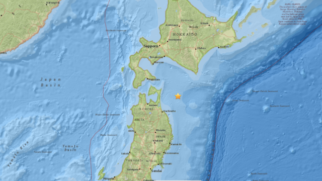 Lokasi gempa 6,2 M di Jepang (Foto: Dok. usgs.gov)