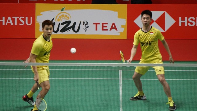 Marcus Gideon dan Kevin Sanjaya Sukamuljo (Foto: Nugroho Sejati/kumparan)