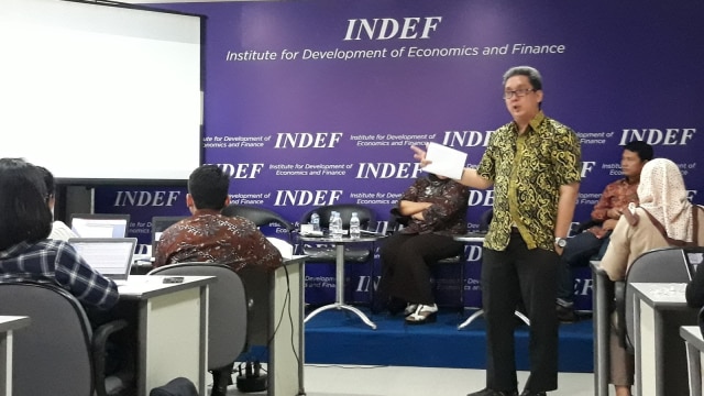 INDEF Diskusi Perekonomian RI (Foto:  Nicha Muslimawati/kumparan)
