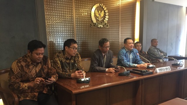 Kunjungan kerja UKP PIP ke DPR (Foto: Rafyq Alkandy Ahmad Panjaitan/kumparan)