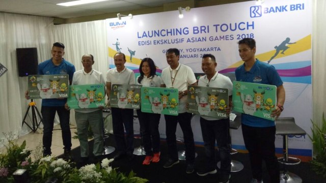 Peluncuran kartu kredit BRI versi Asian Games (Foto: Lolita Valda/kumparan)