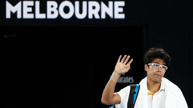 Chung mundur dari Australia Terbuka 2018. (Foto: REUTERS/Thomas Peter )
