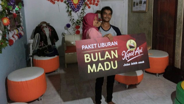 Hadiah bulan madu pernikahan unik. (Foto: Dok. Istimewa)