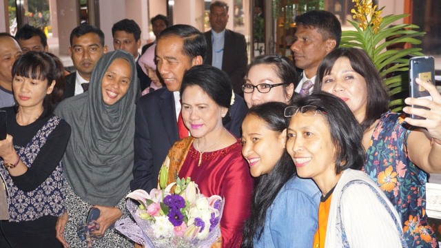 Joko Widodo, Iriana di Hotel Pan Pasific Sonargaon (Foto: Yudhistira Amran Saleh/kumparan)