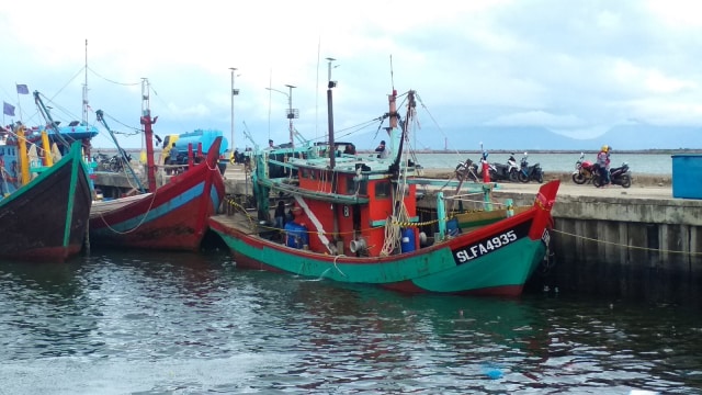 Kapal asing pencuri ikan berbendera Malaysia. Foto: Zuhri Noviandi/kumparan