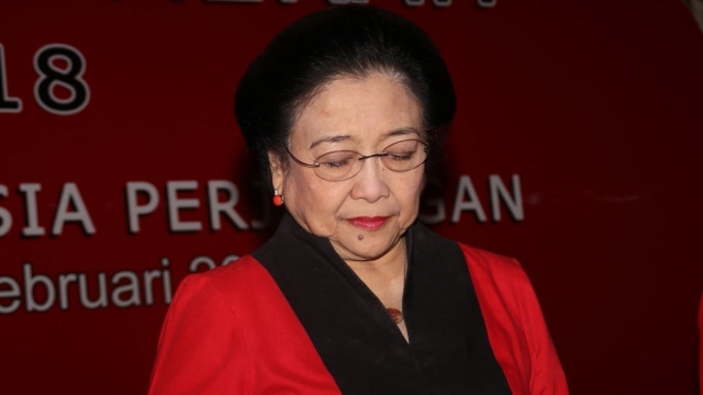 Megawati Soekarnoputri di Wisma Kinasih. (Foto: Garin Gustavian Irawan/kumparan)