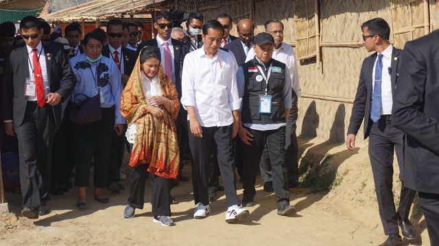 Presiden Joko Widodo di Cox's Bazar, Bangladesh (Foto: Yudhistira Amran Saleh/kumparan)