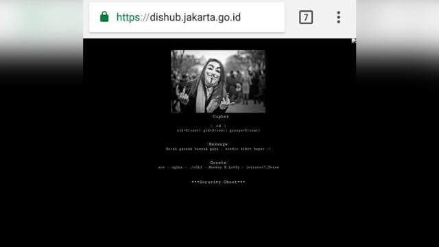 Website Dishub Jakarta diretas (Foto: Ainul Qalby/kumparan)