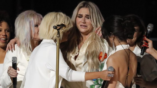 Kesha di Grammy Awards 2018. (Foto: Reuters/Lucas Jackson)