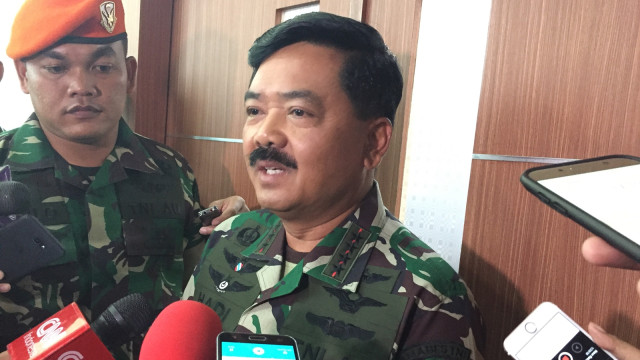 Panglima TNI Hadi Tjahjanto di Raker Komisi I DPR. (Foto: Ricad Saka/kumparan)