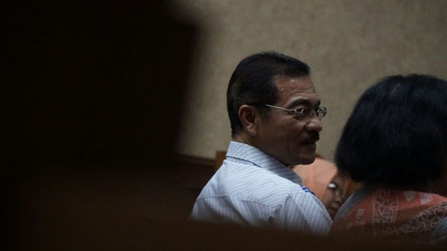 Gamawan Fauzi menjadi saksi di sidang Setnov. (Foto: Helmi Afandi/kumparan)