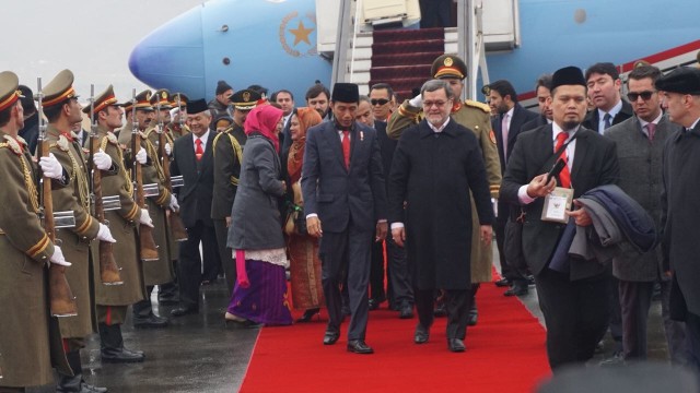 Jokowi Tiba di Istana Kepresidenan Afghanistan (Foto: Yudhistira Amran Saleh/kumparan)
