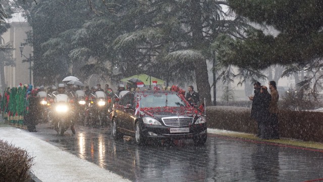 Presiden Joko Widodo di Istana Afghanistan (Foto: Yudhistira Amran Saleh/kumparan)