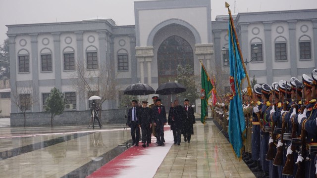 Presiden Joko Widodo di Istana Afghanistan (Foto: Yudhistira Amran Saleh/kumparan)