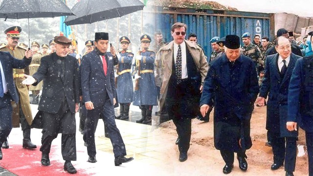 Presiden Joko Widodo dan Soeharto (Foto: Dok. Biro Setpres & Dok. TNI AD)