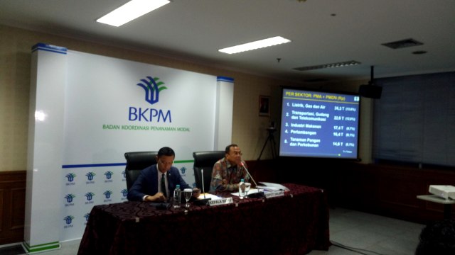 Paparan realisasi investasi di sepanjang 2017. (Foto: Ela Nurlaela/kumparan)