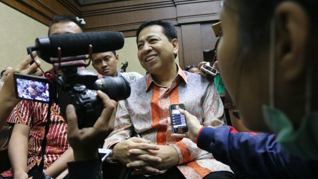 Setya Novanto di Pengadilan Tipikor (Foto: Irfan Adi Saputra/kumparan)