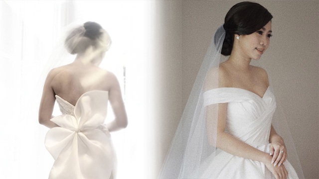 Gaun pengantin yang simpel dan klasik  (Foto: IG. @cindytandiyah & @hiantjen )