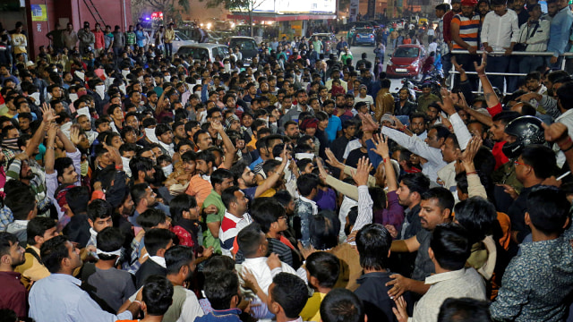 Protes film Padmaavat di India (Foto: REUTERS/Amit Dave)
