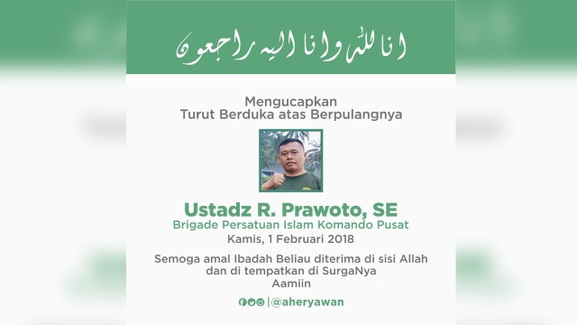 Ucapan belasungkawa gubernur Jabar. (Foto: Twitter @aheryawan)