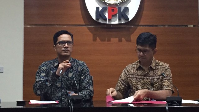 Konferensi Pers KPK terkait OTT Bupati Jombang (Foto: Soejono Saragih/kumparan)