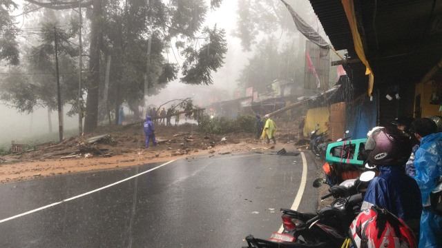 Longsor di Puncak (Foto: Dok. Polres Bogor)