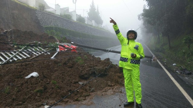 Longsor di Puncak (Foto: Dok. Polres Bogor)