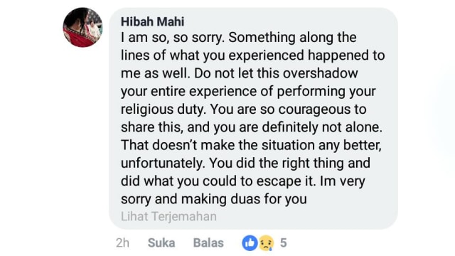 Netizen memuji aksi Sabica (Foto: facebook / Sabica Khan)