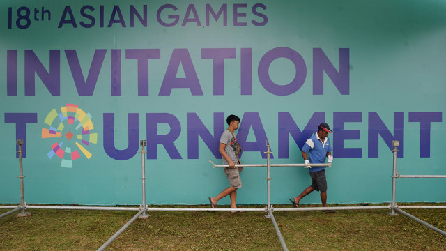 Jelang test event Asian Games 2018 (Foto: Antara/Akbar Nugroho Gumay)