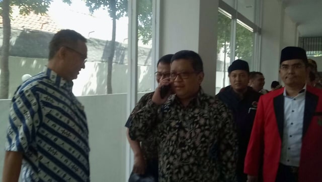 Hasto Kristiyanto jadi saksi sidang Alfian Tanjung (Foto: Adim Mugni/kumparan)