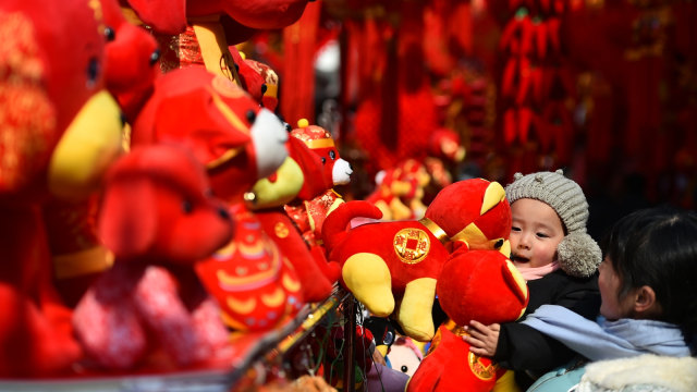 Menjelang Imlek di China. Foto: Reuters/Stringer