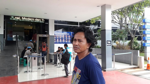 Abdul Rosyid di Polda Metro Jaya (Foto: Fadjar Hadi/kumparan)