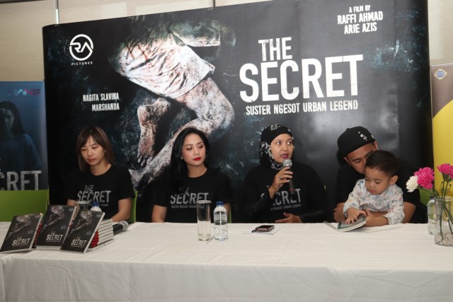 Raffi Ahmad jumpa pers film 'The Secret' (Foto: Munady)