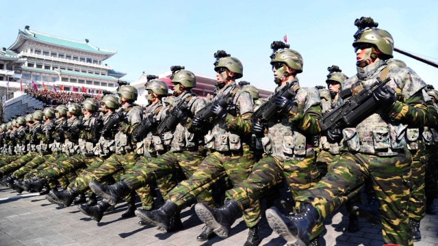 Parade Militer Korea Utara (Foto: Reuters/Third Party)