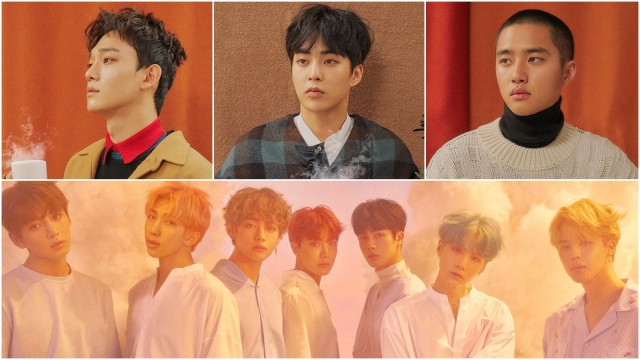 Idola yang tidak menerima hadiah fans. (Foto: SM Entertainment, BigHit Entertainment)