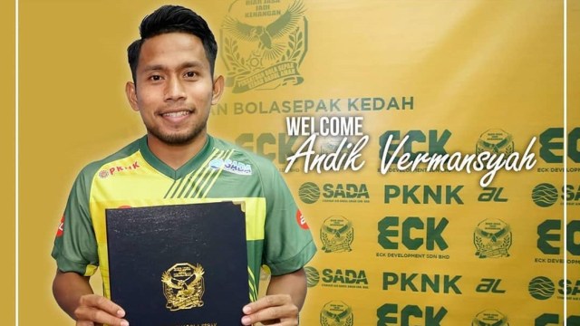 Andik gabung Kedah FA. (Foto: Dok. Kedah FA)