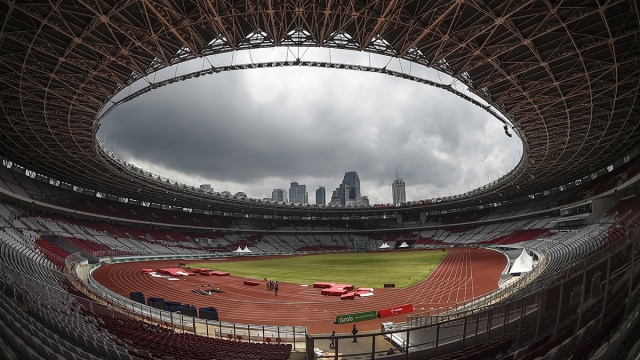 Stadion Utama Gelora Bung Karno, Senayan, Jakarta.  Foto: Antara/Sigid Kurniawan
