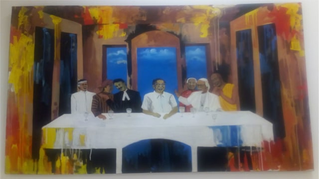 Menguak Posisi Gus Dur Dalam Lukisan The Last Supper