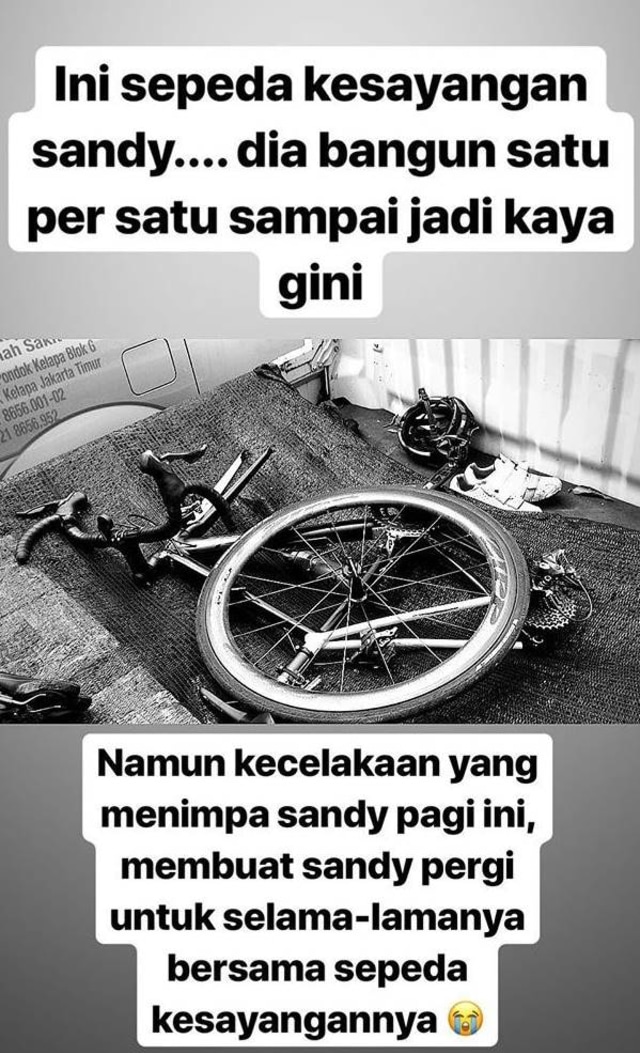 Mengenal Sandy Syafiek yang Hobi Bersepeda dan Jadi Korban Tabrak Lari (57637)
