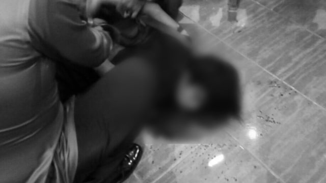 Pelaku penyerangan ditembak (Foto: Dok. Pengurus Gereja Lidwina Bedog)